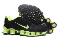 nike hommess shox tlx premium mesh trainers green soles